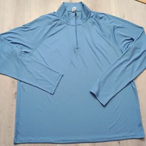 ALO 1/4 Zip Blue Jacket Sweatshirt Mens 3XL Blue Activewear Sports Alo